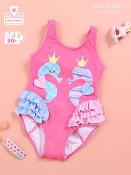 Aqua Like U - Girls Ruffle One-Piece Swimsuit