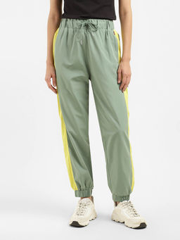 Levi's - Womens Mid Rise Green Loose Tapered Fit Trousers