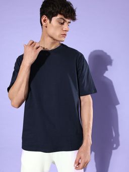 DILLINGER - Navy Blue Graphic Oversized T Shirt