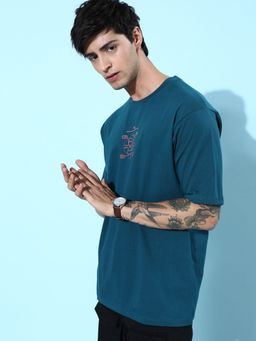 DILLINGER - Blue Graphic Oversized T Shirt