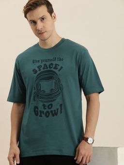 DILLINGER - Green Graphic Oversized T Shirt
