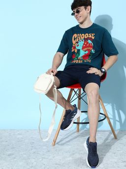 DILLINGER - Blue Graphic Oversized T Shirt