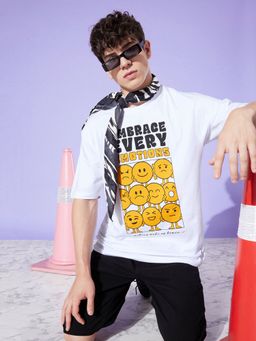 DILLINGER - White Graphic Oversized T Shirt