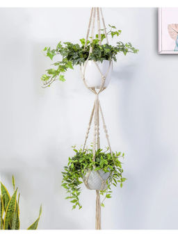 Homesake - Macrame Plant Hanger Weaving 2 Pieces Double