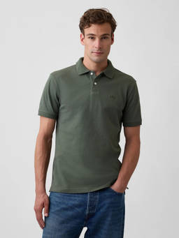 GAP - Men's Logo Regular-Fit Polo T-Shirt