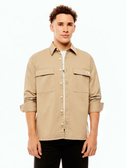 Calvin Klein - Solid Relaxed Fit Twill Shacket