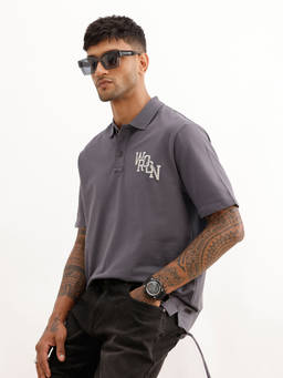 WROGN - Comfort Fit Embroidery Patch Detail Polo T-Shirt