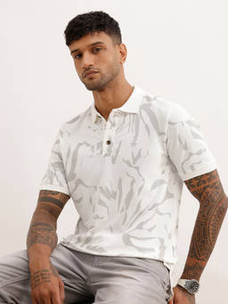 WROGN - Classic Slim Fit Aop Polo T-Shirt