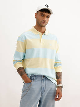 WROGN - Oversized Full Sleeve Polo T-Shirt