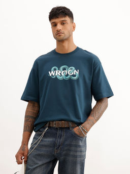 WROGN - Oversized Placement Foil Printed T-Shirt
