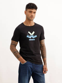 WROGN - Slim Fit Placement Printed T-Shirt