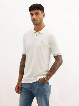 WROGN - Classic Slim Fit Contrast Sleeve Polo T-Shirt