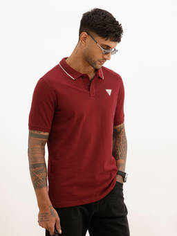 WROGN - Slim Fit Tipping Collar Polo T-Shirt