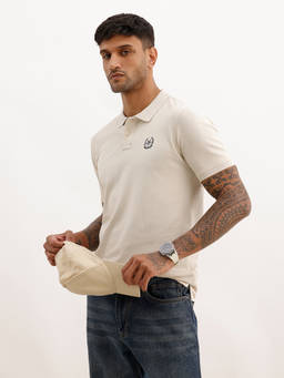 WROGN - Slim Fit Placement Printed Polo T-Shirt