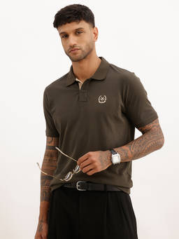 WROGN - Regular Fit Solid Polo T-Shirt