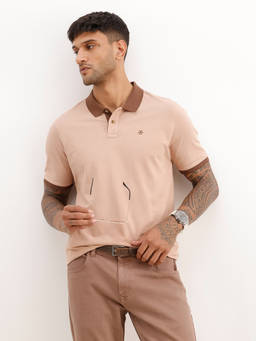 WROGN - Slim Fit Contrast Collar Polo T-Shirt