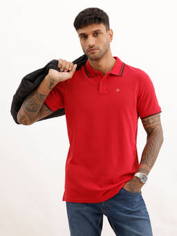 WROGN - Slim Fit Tipping Collar Polo T-Shirt