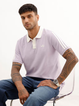WROGN - Slim Fit Contrast Collar Polo T-Shirt