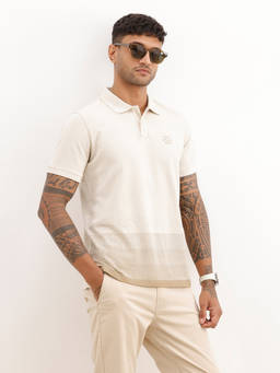 WROGN - Slim Fit Gradient Printed Polo T-Shirt