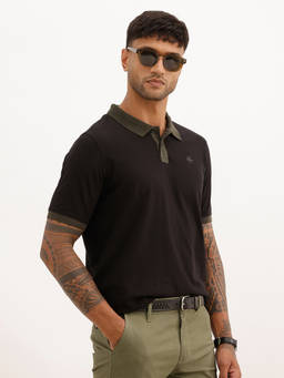 WROGN - Slim Fit Contrast Sleeve Polo T-Shirt