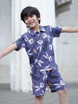 Napchief - Bugs Bunny AOP Polo T-shirt with Shorts (Set of 2)