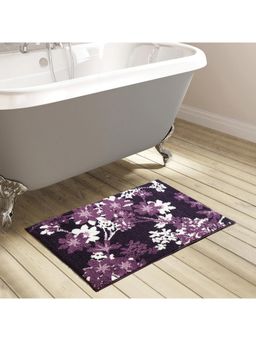 OBSESSIONS - Super Absorbent Anti-Skid Polyester Bath Mat Mauve