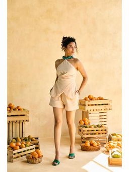 Lea Clothing - Dhoop Beaded Tie-Back Adjustable Top