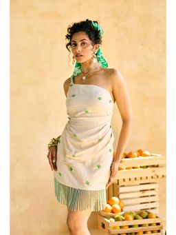 Lea Clothing - Bela One-Shoulder Beaded Strap Top