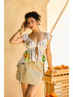 Lea Clothing - Bagicha Breeze Tie-Up Top