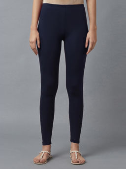 Elleven - Eleven Navy Cotton Lycra Leggings