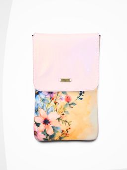 Strutt - Unisex (Pink Flap Printed Laptop Sleeve Bag - 15-inch (Medium)
