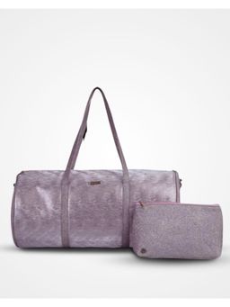 Strutt - Magpie Glint Shimmer Lavender Duffle Bag with Pouch and Detachable Strap (24L) (Medium)