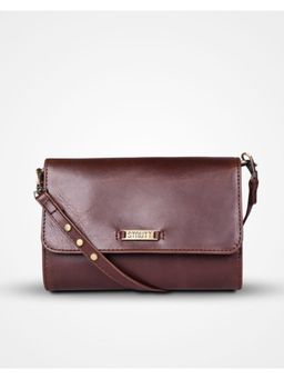 Strutt - VersaCarry 2-in-1 Dark Brown Leather Crossbody Sling Bag (Medium)
