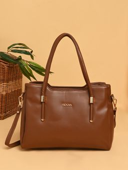 ROCIA - By Regal Tan Women Casual Daily Handbag with Detachable Strap