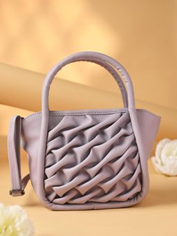 ROCIA - By Regal Lilac Women Heavy Quilted Handbag with Detachable Strap