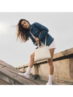 Fastrack - Gridglam White Shoulder Bag for Women