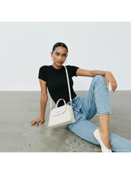 Fastrack - White Stitchpop Sling Bag for Women