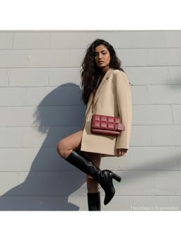 Fastrack - Red Puffcharm Sling Bag for Women