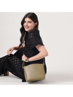 Fastrack - City Beat Olive Sling Bag for Women