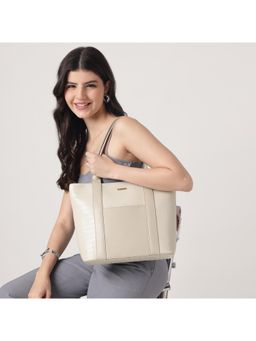 Fastrack - White Croco Crush Tote Bag for Women