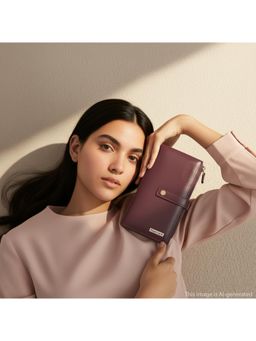 Fastrack - Cherry Snapfold Wallet for Women