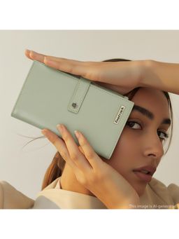 Fastrack - Green Snapfold Wallet for Women