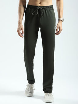 Rock.it - Olive Solid Regular Fit Trackpant