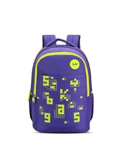 Skybags - Klan V2 02 Gaming 38L School Backpack for Kids with - Boys & Girls (Purple) (8-9 Years)