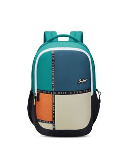 Skybags - Klan Plus V2 38L Bot School Backpack for Kids with Rain Cover (Blue)