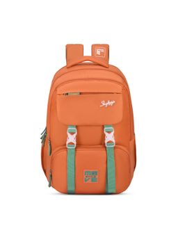 Skybags - Sonic Pro Hot Box 42L School Backpack for Kids,Rain Cover (Orange)