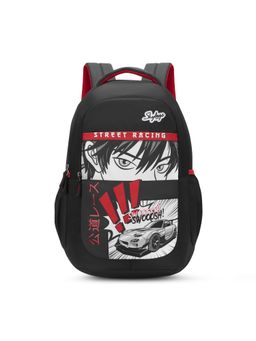 Skybags - Kyro RC 01 Swoosh 36L School Backpack for Kids with Raincover (Black)