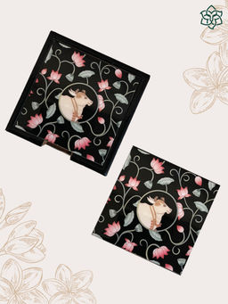 Maatir - Pichwai Cow Art Multi-Color Coaster Set