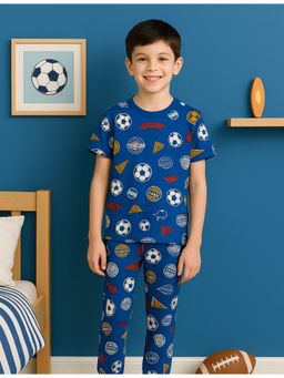 Bubble Berry - All Over Sports Printed Cotton T-shirt with Pajama