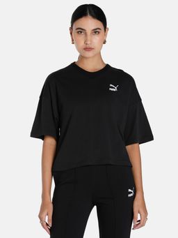 Puma - Classics Oversized Womens Black T-shirt